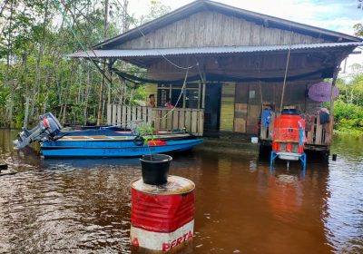 Desa Tanjung Beringin Kecamatan Batu Ampar dilanda Banjir